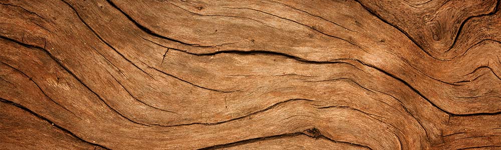 Timber grain and knots showing unique look of wood.