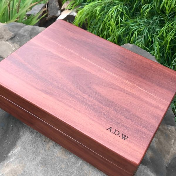 Jarrah Presentation Box to display medals and other significant mementoes.